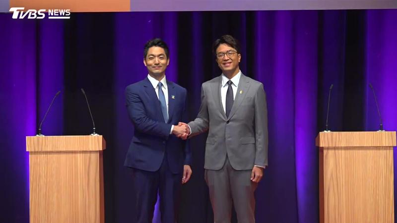 台北市長候選人電視辯論會登場,藍綠雙方激烈交鋒、金句連發。(圖/TVBS)