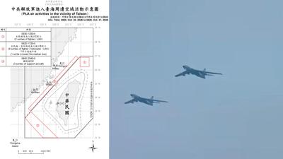 22架次共機出海擾台!國防部:18架次逾越中線