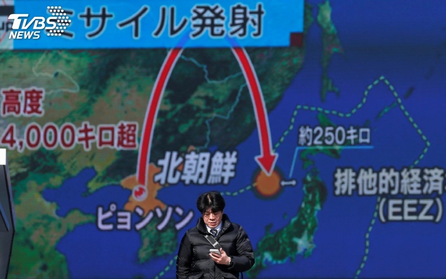 北韓試射飛彈高度破紀錄 南韓三枚示警