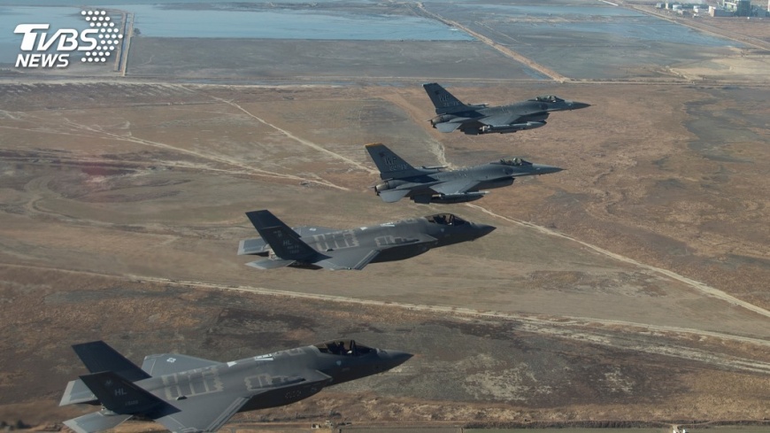 F-16與F-35 首次朝鮮半島共同亮相