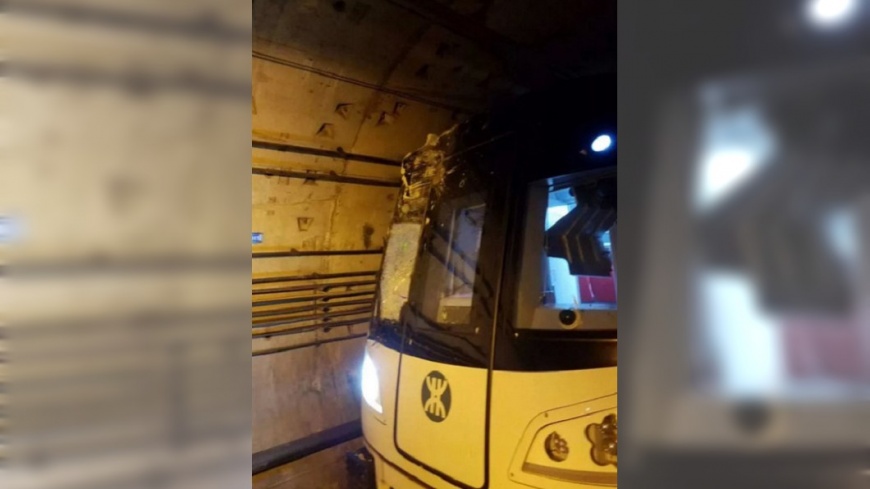 施工鑿穿深圳地鐵隧道 列車高速撞樁頭毀