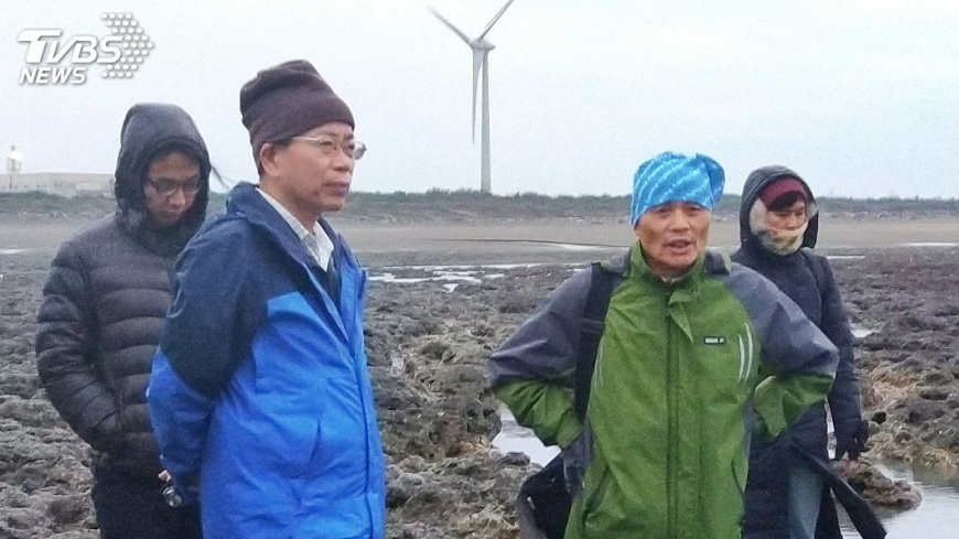 張景森現勘觀塘 接氣站設置傾向原址