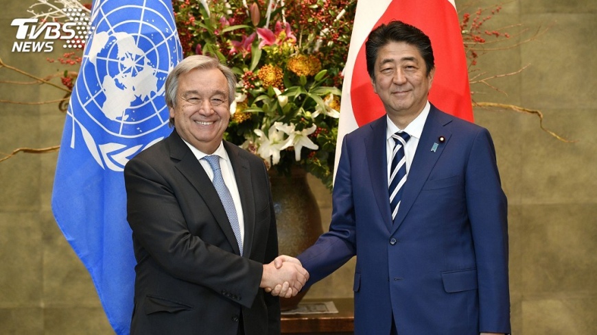 安倍會聯合國秘書長 施壓北韓非核化