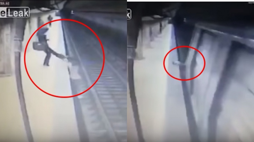 被陌生人兩度踹下月台 女遭火車輾斃亡