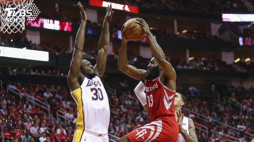 NBA湖人爆冷攔火箭　哈登51分白作工