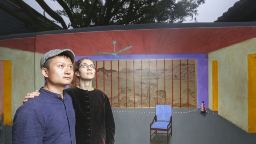 陸展覽畫劉曉波空椅　畫家夫婦失蹤一週