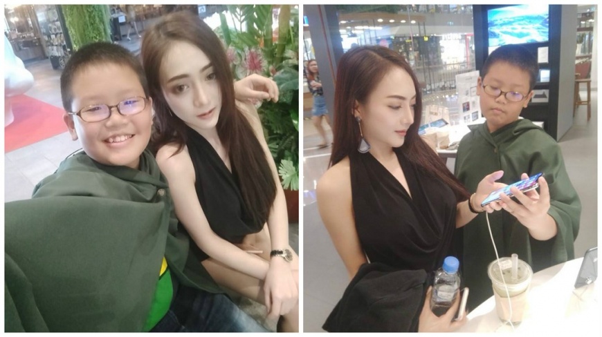 閃瞎單身狗!小學生約女模看電影還送iPhone X