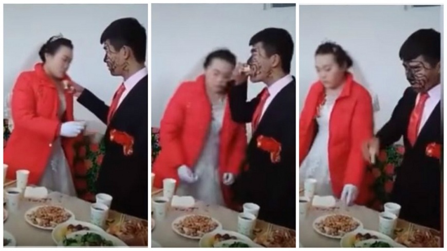 鬧婚太過?新娘臭臉喝交杯酒 氣氛超尷尬