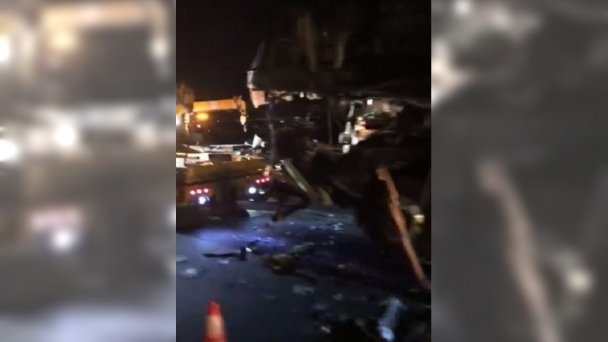 快訊／國道安定路段3車撞　統聯駕駛夾死身亡