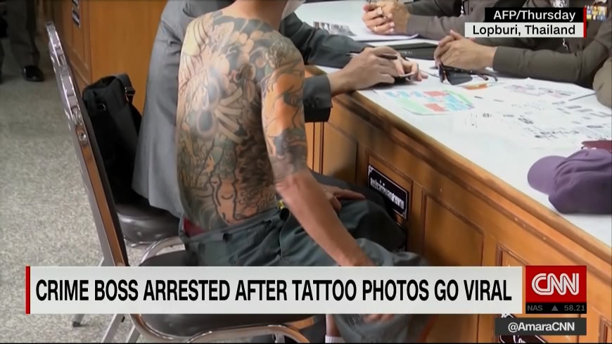 臉書照片被分享萬次 刺青黑道大哥曝光被逮
