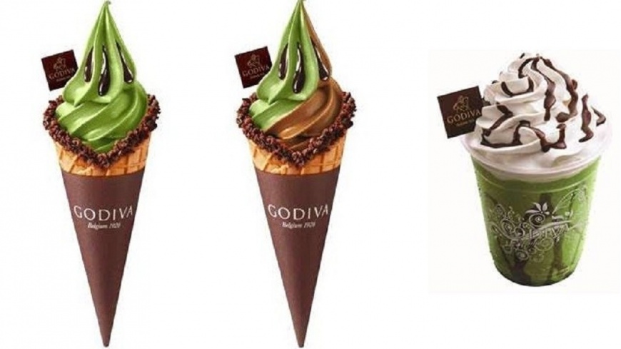黑巧克力+鹿兒島抹茶 GODIVA推濃厚系霜淇淋
