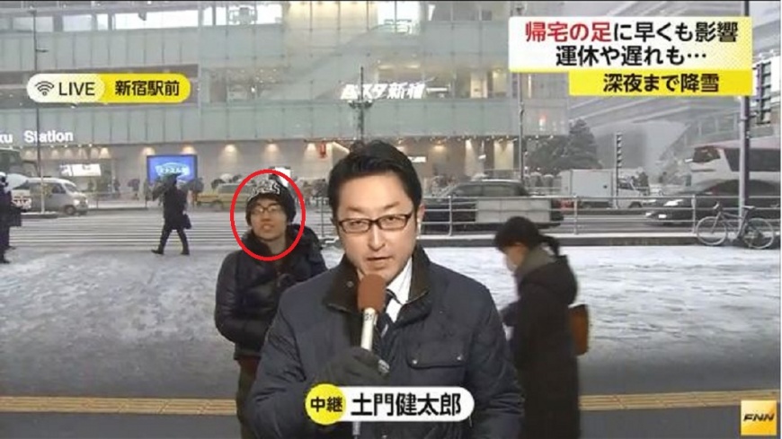 想紅?媒體報導下大雪 眼鏡哥成攝影師惡夢
