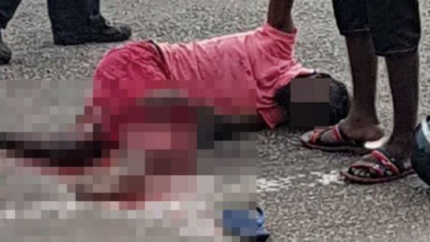 遭鳴笛不爽!白目男跳油罐車狠摔 腿遭「輾成肉泥」爆血