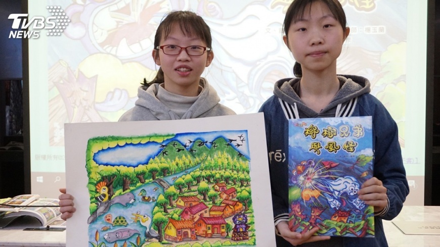 童心巧手繪製 防災教育宣導很活潑