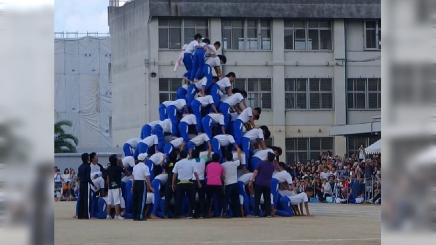 「疊羅漢」曾釀9死 日校園傳統活動藏危機