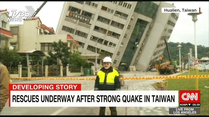 花蓮「震」驚國際! CNN、半島聚焦東台灣災情