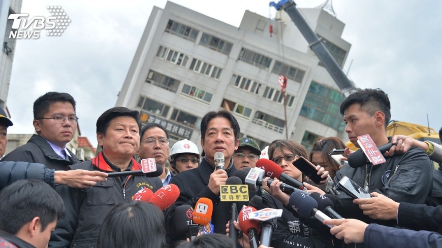 花蓮地震 賴揆:搶救生命是第一要務