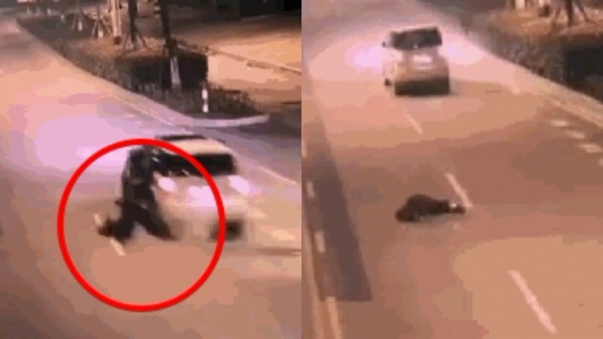 你老公掉了啦!夫喝醉滾下車 妻沒發現直接開走