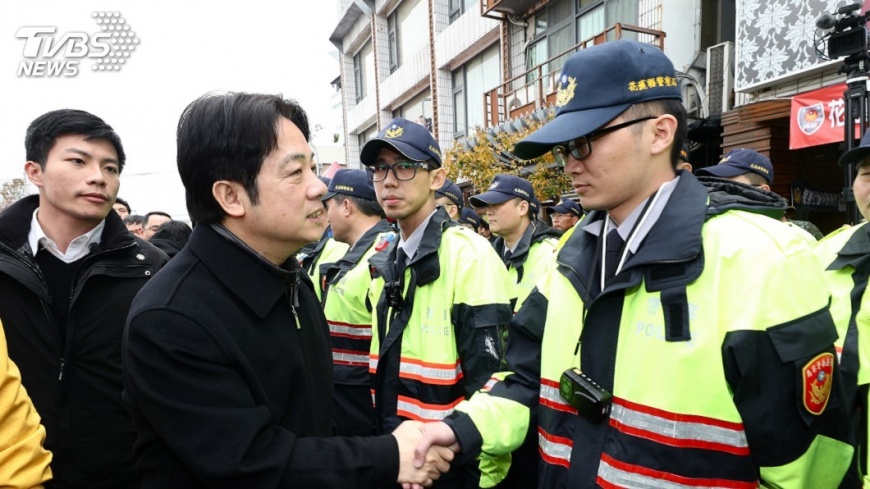 花蓮地震 賴清德慰勉雲門翠堤搜救人員