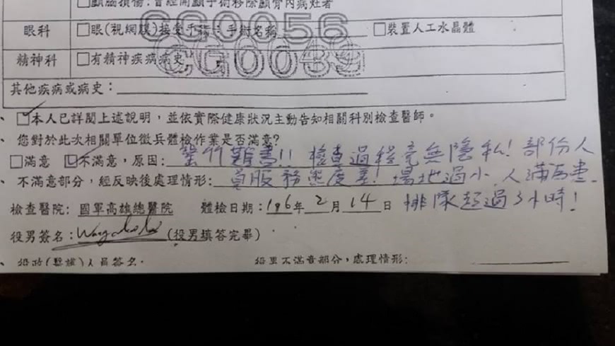當兵體檢「穿病袍」!他怨太羞恥 爆料被轟爆:菜逼八