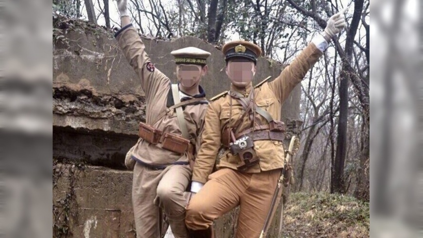 南京抗戰遺址穿日本軍裝擺拍 2陸男被捕