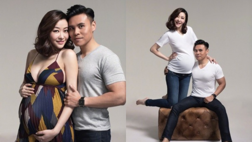 超辣！熊黛林挺孕肚爆乳拍寫真　再3個月卸貨