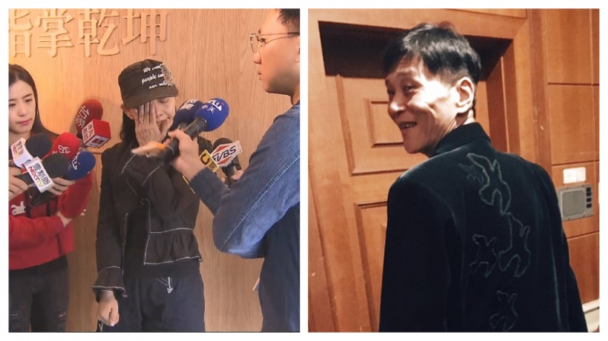 狄玫昨受訪聲淚俱下，圖／取自喜翔臉書、TVBS