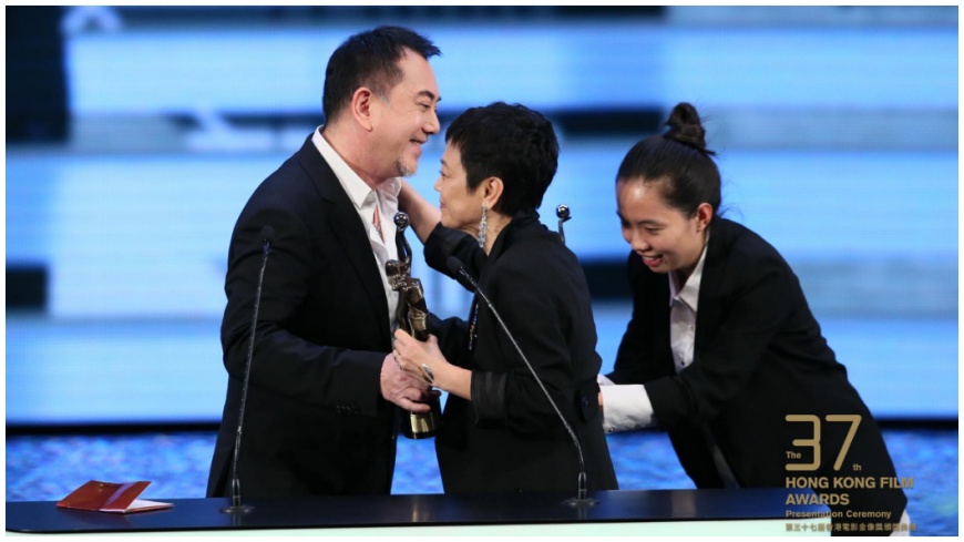 最佳編劇：張艾嘉、游曉穎 ／《相愛相親》，圖／取自香港金像獎臉書