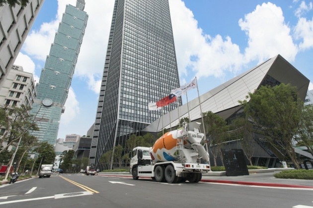 北市第二高樓南山廣場，國產提供的混凝土設計強度達16,000磅，勝過台北101。
