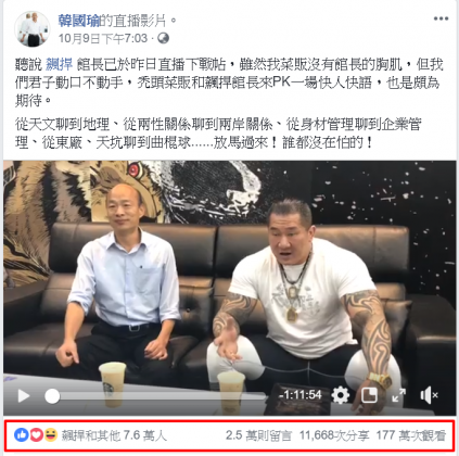 圖/翻攝自韓國瑜粉絲團