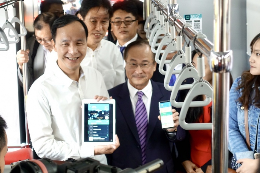 新北公車全球首創預約下車 手機就是你的下車鈴