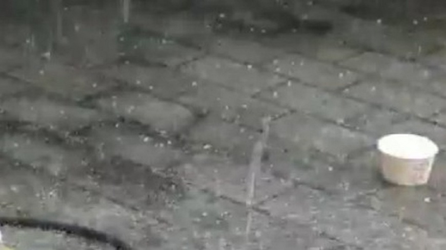 桃園龍潭下冰雹!對流旺盛注意短時強降雨
