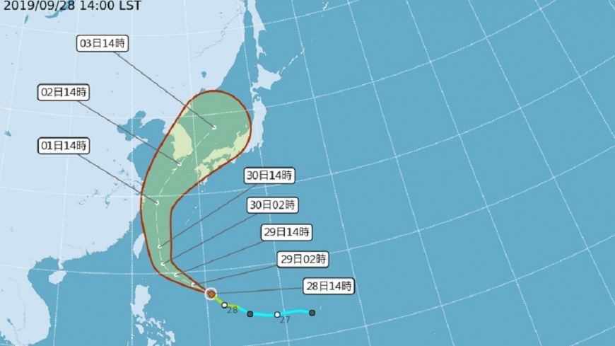 颱風米塔逼近　最快明天上午可能發海警