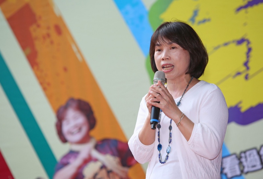 仁濟安老所所長陳維萍鼓勵長輩要走出戶外舞出人生