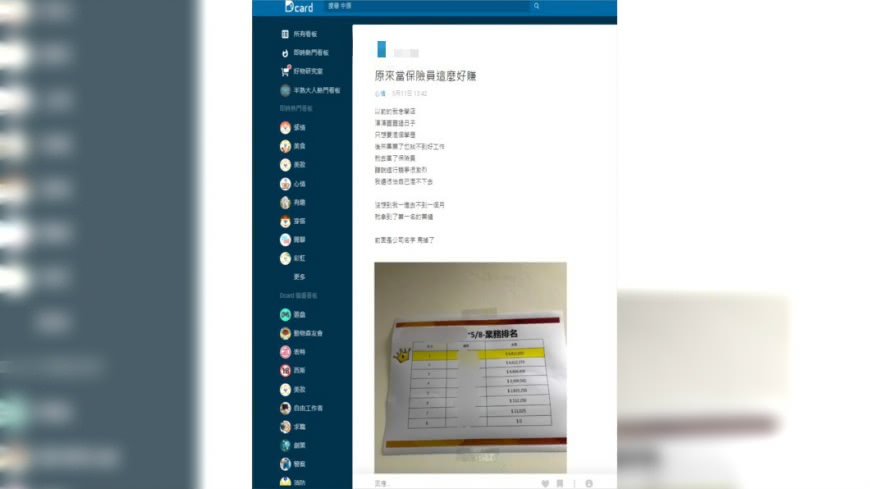 (圖/翻攝自Dcard)