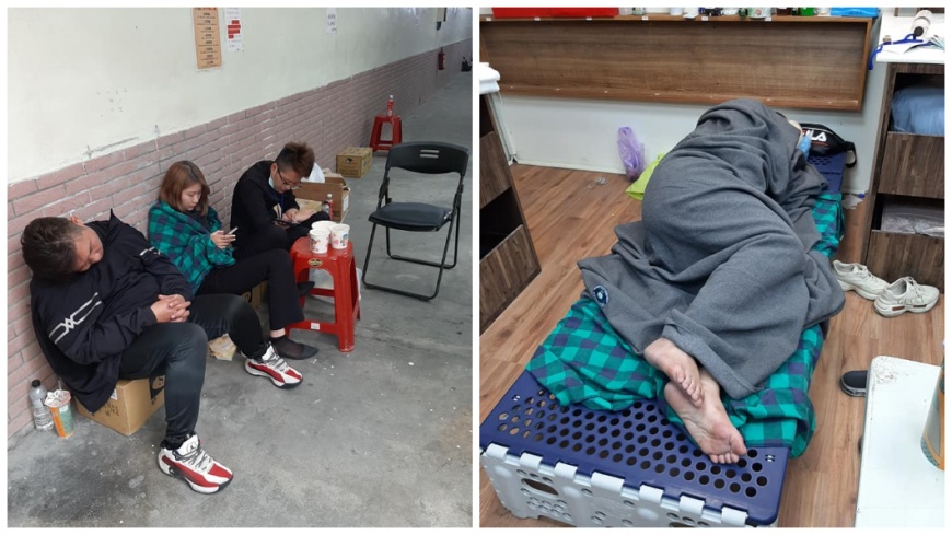 遺體修復師忙到累癱。(圖/翻攝自76行者遺體修復團隊發言人王薇君臉書)