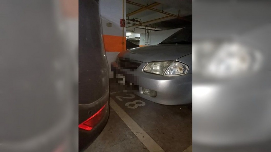男子用自己的休旅車擋住銀車的去路。(圖/翻攝自爆料公社官網)