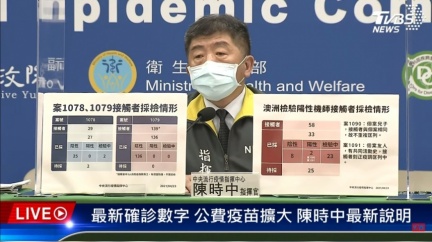 衛福部長陳時中說明疫情最新狀況。(資料照片/TVBS)