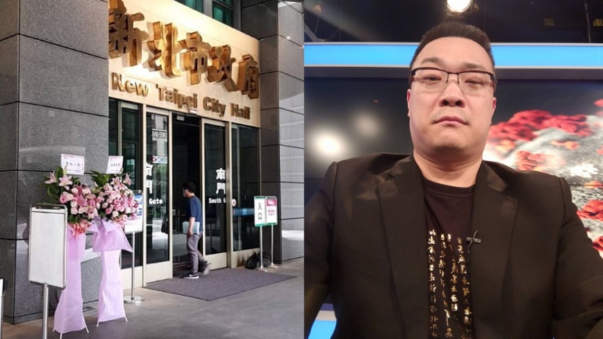 朱學恆也為雙北市送花。(圖/翻攝自朱學恆臉書)