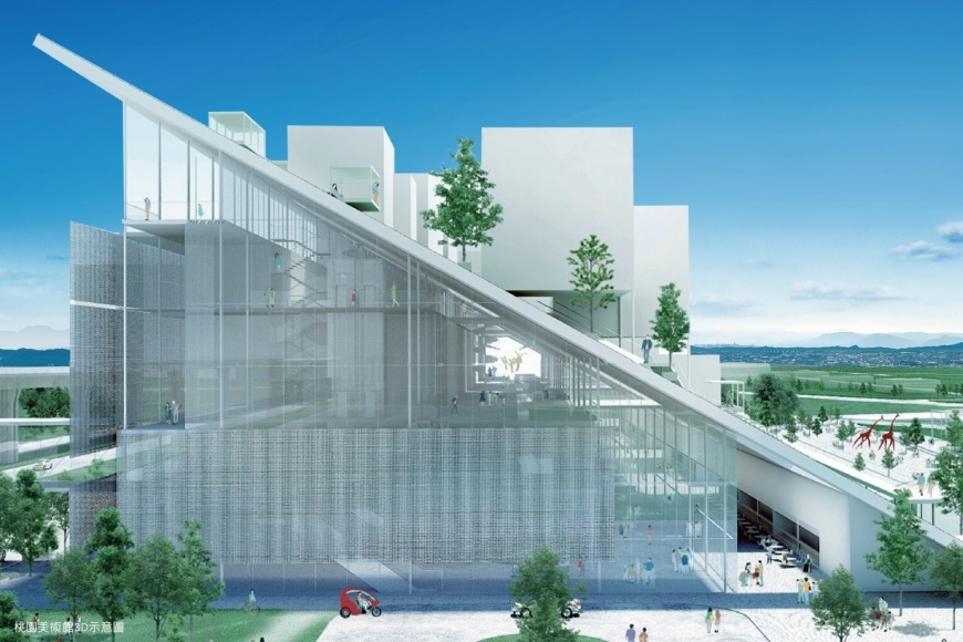 圖說:桃園市立美術館預訂明年完工,將提供國際企劃展廳、市民廣場、美術圖書館、特展空間、常設展區、跨領域展演空間及景觀休憩平台等。