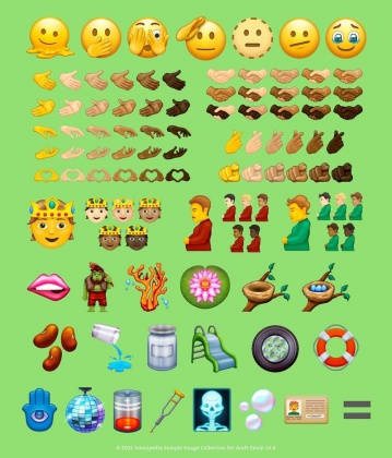 emoji推出4.0版本,出現「懷孕的男人」。(圖/翻攝自臉書)