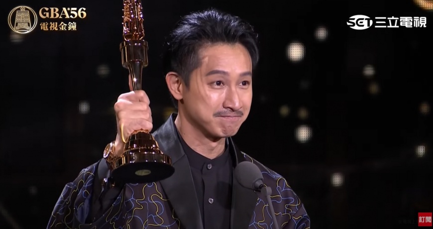 Darren去年拿下男配角獎。（圖／翻攝自三立電視）