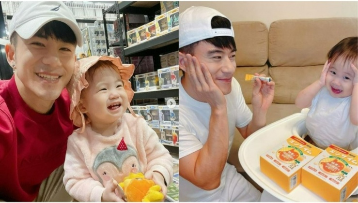 紀言愷相當疼愛女兒「小麥芽」。(圖/翻攝自紀言愷IG)