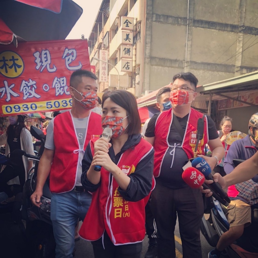 徐巧芯昨日至台中參與刪Q掃街活動。（圖／翻攝自徐巧芯Facebook）