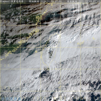 衛星雲圖。(圖/中央氣象局)