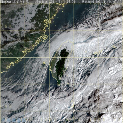 衛星雲圖。(圖/中央氣象局)