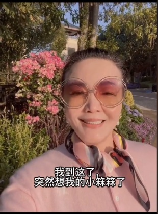 張蘭透露思孫之情。(圖/翻攝自張蘭抖音)