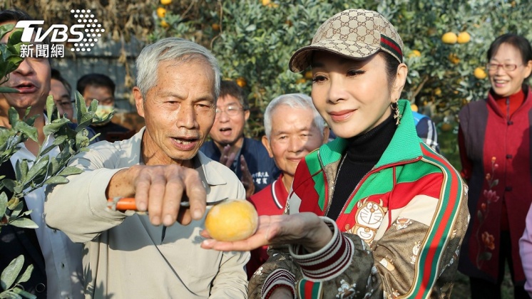陳美鳳開心透露新年新願望是「桃花朵朵開」。(圖/民視提供)