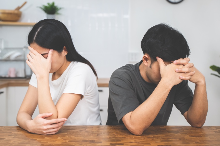 老公似乎沒有想解決這個問題,讓人妻十分心寒。(示意圖/shutterstock 達志影像)