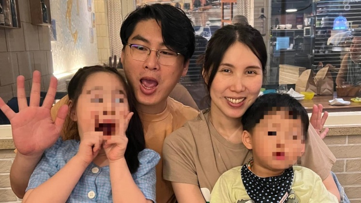 李亞萍曾透露外孫女樂樂不捨媽媽生病,常對著牆壁邊說話邊掉淚。(圖/翻攝自余苑綺臉書)